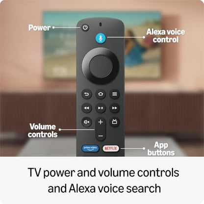 Amazon Fire TV Stick HD (newest model), Alexa Voice Remote with TV power & volume controls, full HD streaming device|B0CQN2BHW8