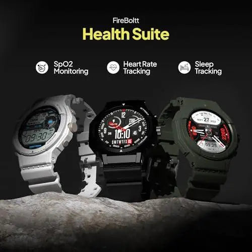 Fire-Boltt Newly Launched Quest Smartwatch 1.39" Full Touch GPS Tracking Smart Watch Bluetooth Calling, 100+ Sports Modes, 360 * 360 Pixel High Resolution, Health Suite & Rugged Outdoor Built - Nalanda Enterprises
