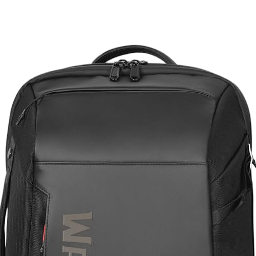 WiWU Warriors Pro Max Backpack – Black | 30L Anti-Theft Laptop Backpack with USB Charging, Water-Resistant Design, Large Storage & Padded Laptop Compartment | Ideal for Travel, Work & Business - Nalanda Enterprises