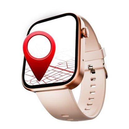 boAt Storm Call 3 w/Turn-by-Turn Navigation, 1.83" (4.6 cm) HD Display, Bluetooth Calling, Crest+ OS, QR Tray, Watch Face Studio, Coins, Emergency SOS Smart Watch for Men & Women(Active Black) - Nalanda Enterprises