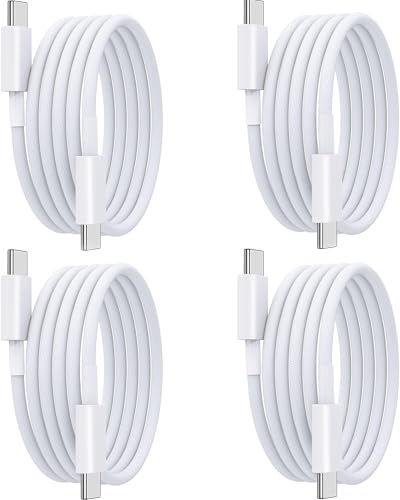 DR VAKU® 1 Meter Nylon Braided Type C to Type C Cable for iPhone 15/15 Plus/15 Pro/15 Pro Max, Samsung Galaxy S24/S23/S22/S21 FE, Macbook, Laptop & Other Android Devices (Pack of 4) - Nalanda Enterprises