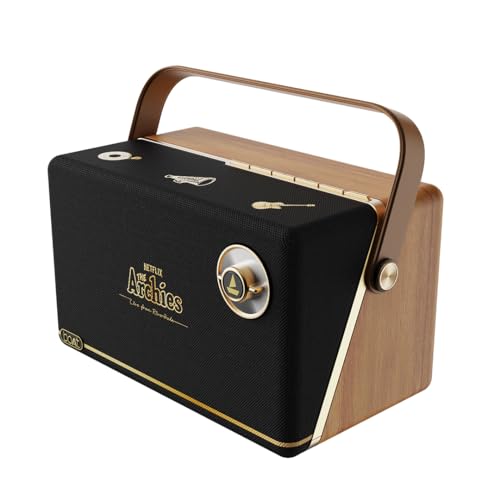 boAt Stone Majestic Archies Edition Bluetooth Speaker w/ 90W Signature Sound, 6 HRS Playtime, Dual Full Range Drivers + Built-in Subwoofer, Dual EQ Modes: Movies & Music(Black Jukebox) - Nalanda Enterprises