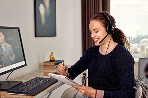 Sennheiser Pc 3.2 Chat-Lightweight Stereo Headset with Adjustable Noise-Cancelling Microphone-for Internet Telephony and E-Learners-Pc Connectivity- Great for Gaming, Work, & Study, Black-in Ear|B07VS3SK3K