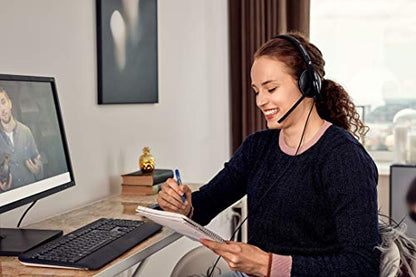 Sennheiser Pc 3.2 Chat-Lightweight Stereo Headset with Adjustable Noise-Cancelling Microphone-for Internet Telephony and E-Learners-Pc Connectivity- Great for Gaming, Work, & Study, Black-in Ear|B07VS3SK3K