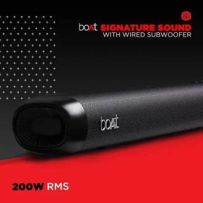 boAt Aavante Bar 4000DA | Powerful 200W Home Theatre Sound, 2.1.2 Channel, Dolby Atmos 3D Technology, Sleek & Minimal Design - Nalanda Enterprises