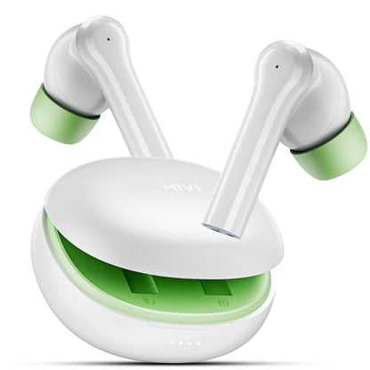 Mivi DuoPods i2 True Wireless Earbuds - 45H+ Playtime, HD Calls, Fast Charging, 13mm Bass Drivers, IPX4 Sweatproof, v5.3 Bluetooth in Ear Ear Buds Wireless, Made in India|B0CRTRNR2L