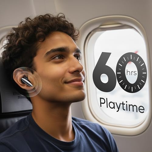 Mivi DuoPods Vibe Earbuds [New Launch], 60 Hours Playtime, AI-ENC for HD Calls, 13mm Drivers, IPX 4.0, BT v5.3, Made in India True Wireless Bluetooth Ear Buds|B0G2GKPK48