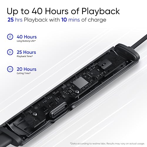 realme Buds Wireless 3 in Ear Bluetooth Headphones,30dB ANC, Spatial Audio,13.6mm Dynamic Bass Driver,Upto 40 Hours Playback, Fast Charging, 45ms Low Latency for Gaming,Dual Device Connection (Black)|B0C8VJ1GQQ
