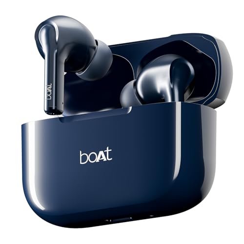 Boat Airdopes 163 in Ear Wireless Earbuds with 40 HRS Battery, Fast Charge, 13mm Drivers, IPX5, Quick Touch Response Control (Active Black)|B0CNRFYLV8