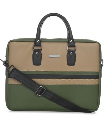 Vaku Luxos® MILAN 14 Inch Laptop Bag Leather Collection Messenger Organizer Shoulder Sling Office Bag for Men & Women With Adjustable Strap for Laptop and MacBook up to 14" - Nalanda Enterprises