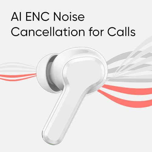 realme Earbuds T110 with Ai Enc for Calls, Upto 38 Hours of Playback and Fast Charging Bluetooth in Ear Headset (Punk Black, True Wireless)|B0D212YMD7