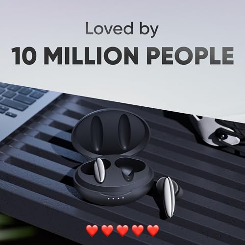 Mivi DuoPods Vibe Earbuds [New Launch], 60 Hours Playtime, AI-ENC for HD Calls, 13mm Drivers, IPX 4.0, BT v5.3, Made in India True Wireless Bluetooth Ear Buds|B0G2GKPK48