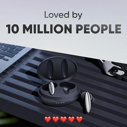 Mivi DuoPods Vibe Earbuds [New Launch], 60 Hours Playtime, AI-ENC for HD Calls, 13mm Drivers, IPX 4.0, BT v5.3, Made in India True Wireless Bluetooth Ear Buds|B0G2GKPK48
