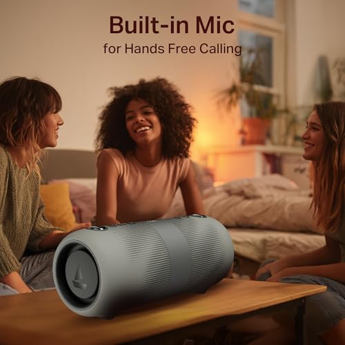 Boat 2025 Launch Stone 1200 Pro, 60W Boat Signature Sound, 76.2mm Drivers, TWS,7.5H Battery, Built-in Mic, Carry Strap,IPX6, Bluetooth Speaker, Wireless Speaker, Portable Speaker (Twilight Black)|B0FLYDHYY4