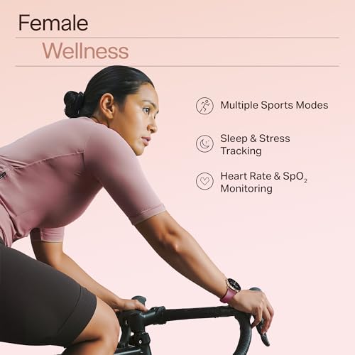 Boat Chrome Iris Fashion Smart Watch for Women - Elegant Ultra-Sleek Dial, Light-Weight Metal Body, 1.32" AMOLED Display, 1000 Nits, AOD, Female Wellness Tracking Watch for Woman (Velvet Wine)|B0G1MQNMW4
