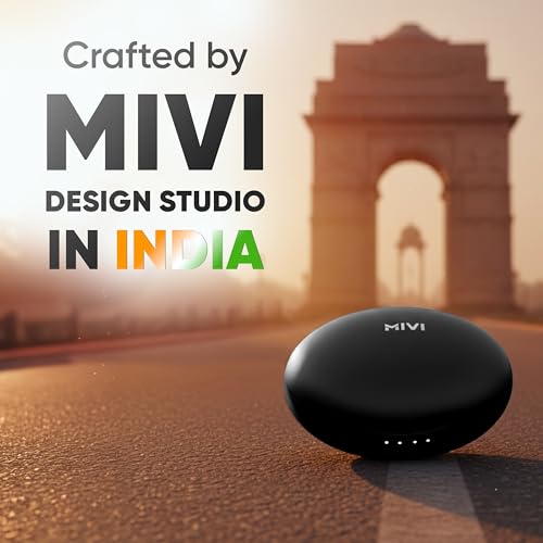 Mivi DuoPods Vibe Earbuds [New Launch], 60 Hours Playtime, AI-ENC for HD Calls, 13mm Drivers, IPX 4.0, BT v5.3, Made in India True Wireless Bluetooth Ear Buds|B0G2GKPK48