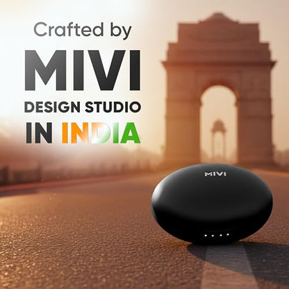 Mivi DuoPods Vibe Earbuds [New Launch], 60 Hours Playtime, AI-ENC for HD Calls, 13mm Drivers, IPX 4.0, BT v5.3, Made in India True Wireless Bluetooth Ear Buds|B0G2GKPK48