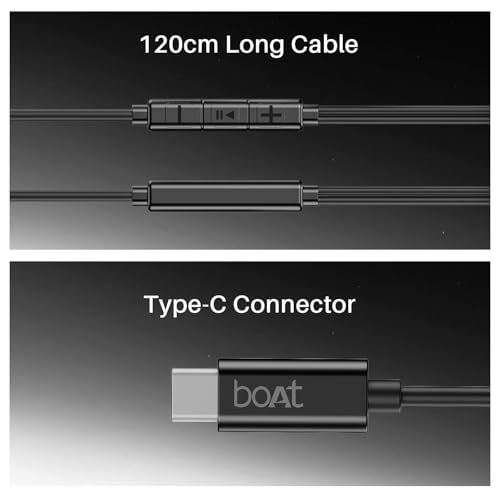 Boat Bassheads 90C Earphone (Black)|B0FV8MDK27