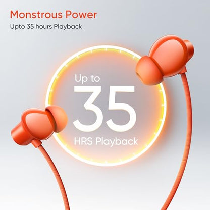 realme Buds Wireless 5 Lite in Ear Bluetooth Neckband with 12.4 mm Dynamic Bass Boost Driver,Upto 35 Hours Playback,45ms Low Latency,IP55 Dust & Water Resistant, Bluetooth V5.4 (Void Black)|B0FC1SFX45