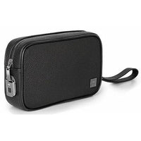 WIWU Master Genuine Leather Fingerprint Lock Pouch, Black - Nalanda Enterprises