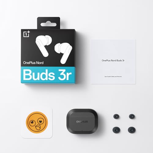 OnePlus Nord Buds 3r TWS Earbuds up to 54 Hours Playback, 2-mic Clear Calls, 3D Spatial Audio, AI Translation, 12.4mm Drivers, Dual-Device Connectivity, 47ms Low Latency - Ash Black|B0FMDL81GS