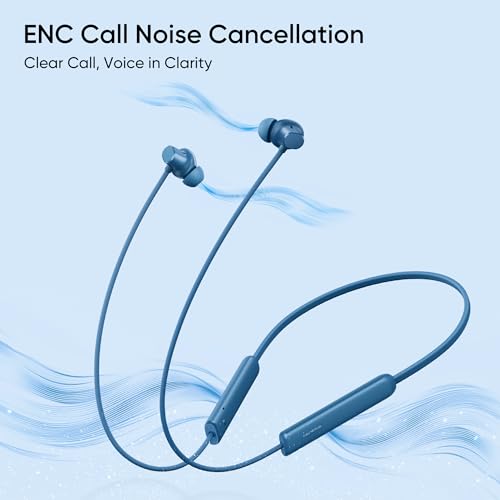 realme Buds Wireless 5 Lite in Ear Bluetooth Neckband with 12.4 mm Dynamic Bass Boost Driver,Upto 35 Hours Playback,45ms Low Latency,IP55 Dust & Water Resistant, Bluetooth V5.4 (Void Black)|B0FC1SFX45
