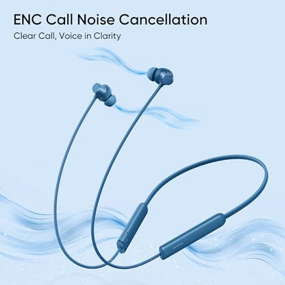 realme Buds Wireless 5 Lite in Ear Bluetooth Neckband with 12.4 mm Dynamic Bass Boost Driver,Upto 35 Hours Playback,45ms Low Latency,IP55 Dust & Water Resistant, Bluetooth V5.4 (Void Black)|B0FC1SFX45