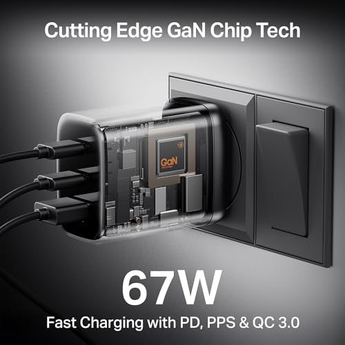 boAt 67W GaN Charger USB Type C, Ultra-Fast Triple Port Fast Charging, Laptop Compatible, Compact & Lightweight, Supports All iPhones, Android Phones, Laptops, Macbooks (Monarch Red)|B0F4XWCQY4