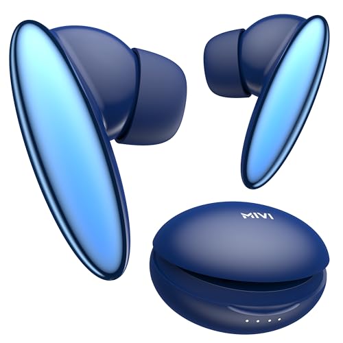 Mivi DuoPods Vibe Earbuds [New Launch], 60 Hours Playtime, AI-ENC for HD Calls, 13mm Drivers, IPX 4.0, BT v5.3, Made in India True Wireless Bluetooth Ear Buds|B0G2GKPK48