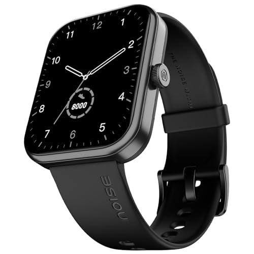 Noise Pulse 2 Max 1.85" Display, Bluetooth Calling Smart Watch, 10 Days Battery, 550 NITS Brightness, Smart DND, 100 Sports Modes, Smartwatch for Men and Women (Jet Black)|B0B6BLTGTT