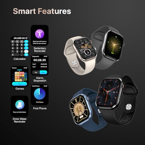 Fire-Boltt Brillia Smart Watch with 51.3mm (2.02 inch) AMOLED Display, Bluetooth Calling, SpO2, Heart Rate Monitoring, 120+ Sports Modes (Brillia, Black)