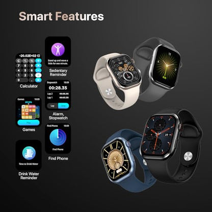 Fire-Boltt Brillia Smart Watch with 51.3mm (2.02 inch) AMOLED Display, Bluetooth Calling, SpO2, Heart Rate Monitoring, 120+ Sports Modes (Brillia, Black)