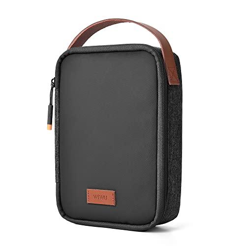 WIWU Electronics Organizer, Waterproof Travel Cable Organizer Bag, Large Capacity Organizer for Apple Pencil, Hard Drives, Phone, USB, By BEING ONE (Black) - Nalanda Enterprises