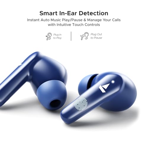 boAt Airdopes 131 Elite ANC, 32dB Active Noise Cancellation, 60HRS Battery, Ambient Mode, 4Mics ENx, Fast Charge, IPX5, v5.3 Bluetooth Earbuds, TWS Ear Buds Wireless Earphones with mic (Active Black)|B0DVZDYJQ1