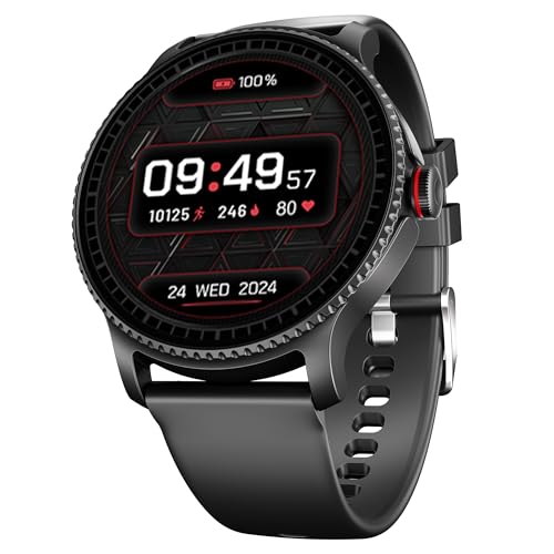 Boat Lunar Discovery Pro, 1.39" HD Display, Metal Body, QR Tray, Emergency SOS, Functional Crown, Multiple Sports Modes, HR,SpO2 & Sleep Tracking, Smart Watches for Men & Women (Steel Black)|B0FLK2QSHR