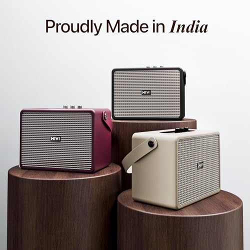 Mivi SuperBox Classic 120W Portable Bluetooth Speaker [New Launch] | Premium Sound with Built-in Subwoofer, Bass & Treble Control Knobs, AUX & USB Support | Made in India|B0FB44F3NZ