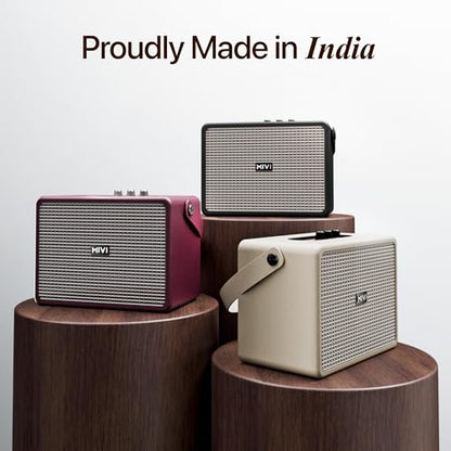 Mivi SuperBox Classic 120W Portable Bluetooth Speaker [New Launch] | Premium Sound with Built-in Subwoofer, Bass & Treble Control Knobs, AUX & USB Support | Made in India|B0FB44F3NZ