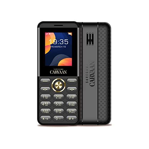 Carvaan Saregama Hindi (Don M12) Keypad Mobile Phone - 1000 Pre-Loaded Hindi Songs, Dual Sim, 1.8 Inch Display, 800 mAh Battery, 1.3 GB Free Memory Space, Wireless FM, Bluetooth | Classic Black - Nalanda Enterprises