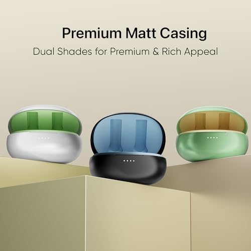 Mivi DuoPods C2 TWS [New Launch], 50 Hrs Playtime, HD Call Clarity with AI-ENC, 13mm Bass Drivers, Low Latency, BT v5.3, Type C Charging, Made in India Earbuds|B0F2FRNSC3