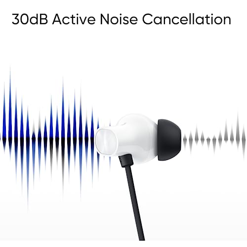 realme Buds Wireless 3 in Ear Bluetooth Headphones,30dB ANC, Spatial Audio,13.6mm Dynamic Bass Driver,Upto 40 Hours Playback, Fast Charging, 45ms Low Latency for Gaming,Dual Device Connection (Black)|B0C8VJ1GQQ
