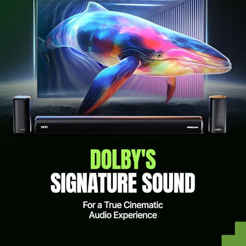 Mivi Superbars Nova 780 Watts Dolby Audio Home Theatre Speaker [New Launch], 5.1 Channel with Big Woofer, 3 Built-in + 2 Satellite Speakers, Multiple EQ, Home Theatre 5.1, Made in India Sound Bar|B0F3HQSPDR