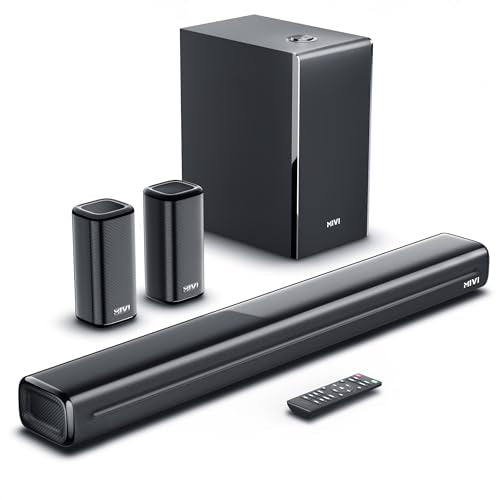 Mivi Fort Hip-Hop 4000 400 Watts Cinematic Home Theatre [Latest Launch], 5.1 Channel, Multiple EQ & Input Modes, BT v5.3, Remote Accessibility, Made in India Sound bar|B0F3J35TVD