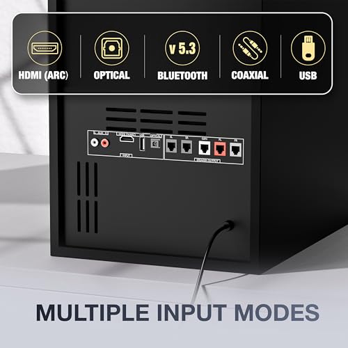 Mivi Nex 900 Dolby Audio Soundbar (New Launch)| 900W Signature Sound | 5.2 Channel Home Theatre System with Dual Subwoofers and Satellites | Nex Surround Sphere Tech | Bluetooth v5.3|B0G3B2V7TB
