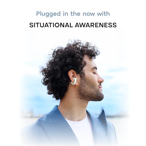 Noise Newly Launched Air Clips 2 Wireless Open Ear Earbuds with Clip Design, AirWave™ Technology,Up-to 40H Playtime, Dual Device Pairing, ENC,12mm Driver,BTv5.3 (Frost Ivory)|B0F66SKW7R