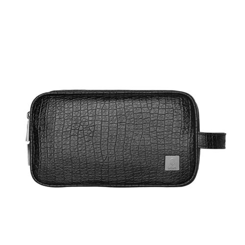 WIWU Salem Pouch Fingerprint Lock Leather Bag, Black - Nalanda Enterprises