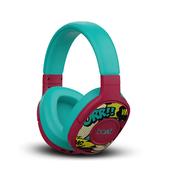 boAt Rockerz 550 | Over Ear Bluetooth Headphones with Upto 20H Playback, 50mm Dynamic Driver, 500mAh Battery - Nalanda Enterprises