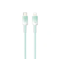 WiWU C062 Neolink USB-C to Lightning Silicone Cable, 1M Green