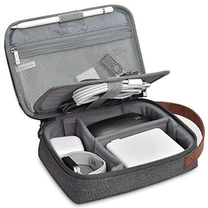 WIWU Electronics Organizer, Waterproof Travel Cable Organizer Bag, Large Capacity Organizer for Apple Pencil, Hard Drives, Phone, USB, By BEING ONE (Black) - Nalanda Enterprises