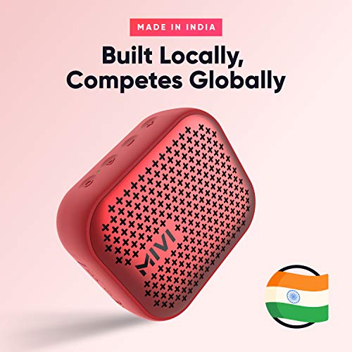 Mivi Roam 2 Bluetooth Speakers wireless-5W Portable Speaker,24 Hours Playtime,Powerful Bass, Wireless Stereo Speaker with Studio Quality Sound,Waterproof, Bluetooth 5.0 and in-Built Mic, Made In India|B08PGWDRDJ