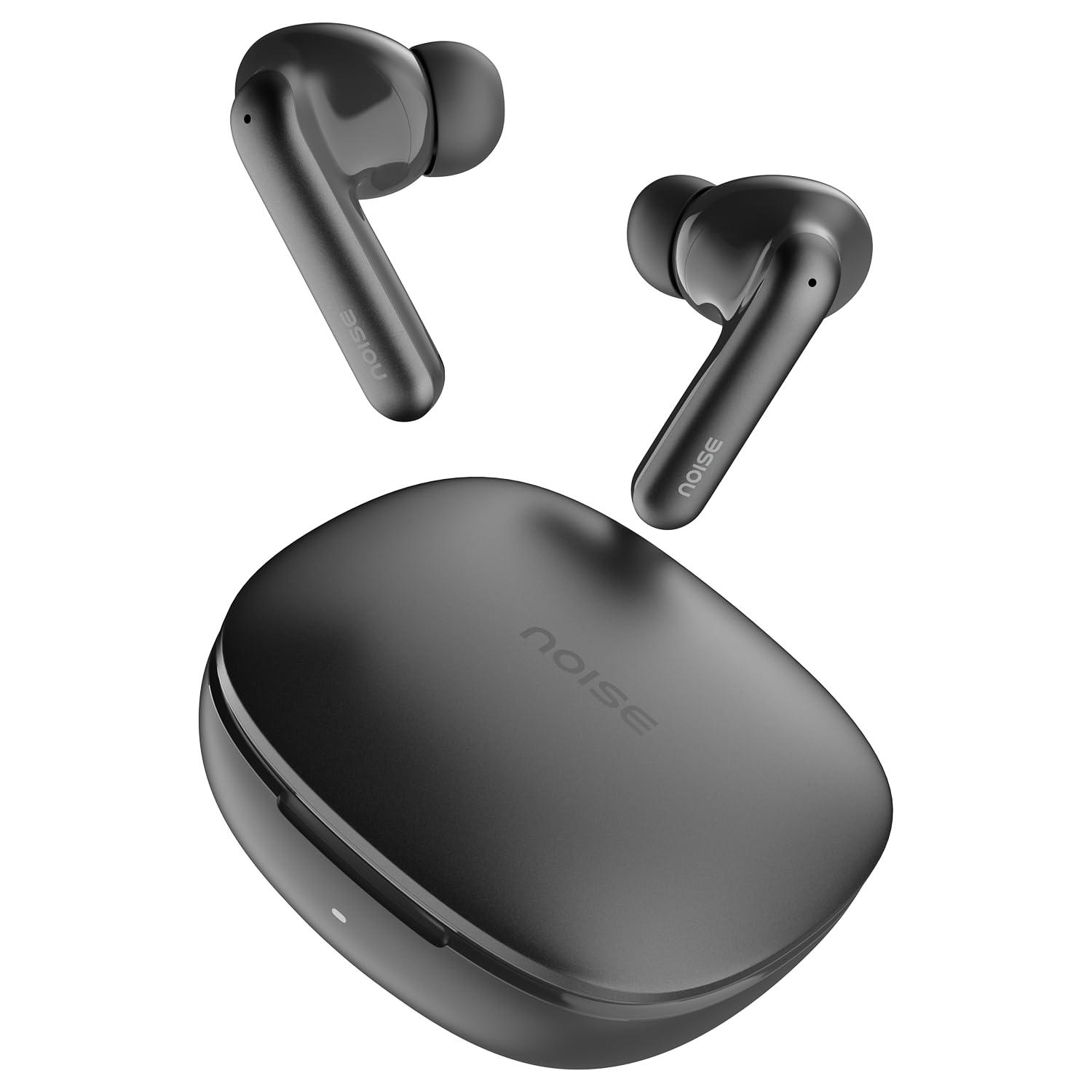 Noise Newly Launched Air Buds Pro 4 in-Ear Truly Wireless Earbuds with Metallic Finish, Hybrid ANC (Upto 40dB), 50H of Playtime, Dual Pairing, Spatial Audio, BT v5.3(Lake Blue) - Nalanda Enterprises